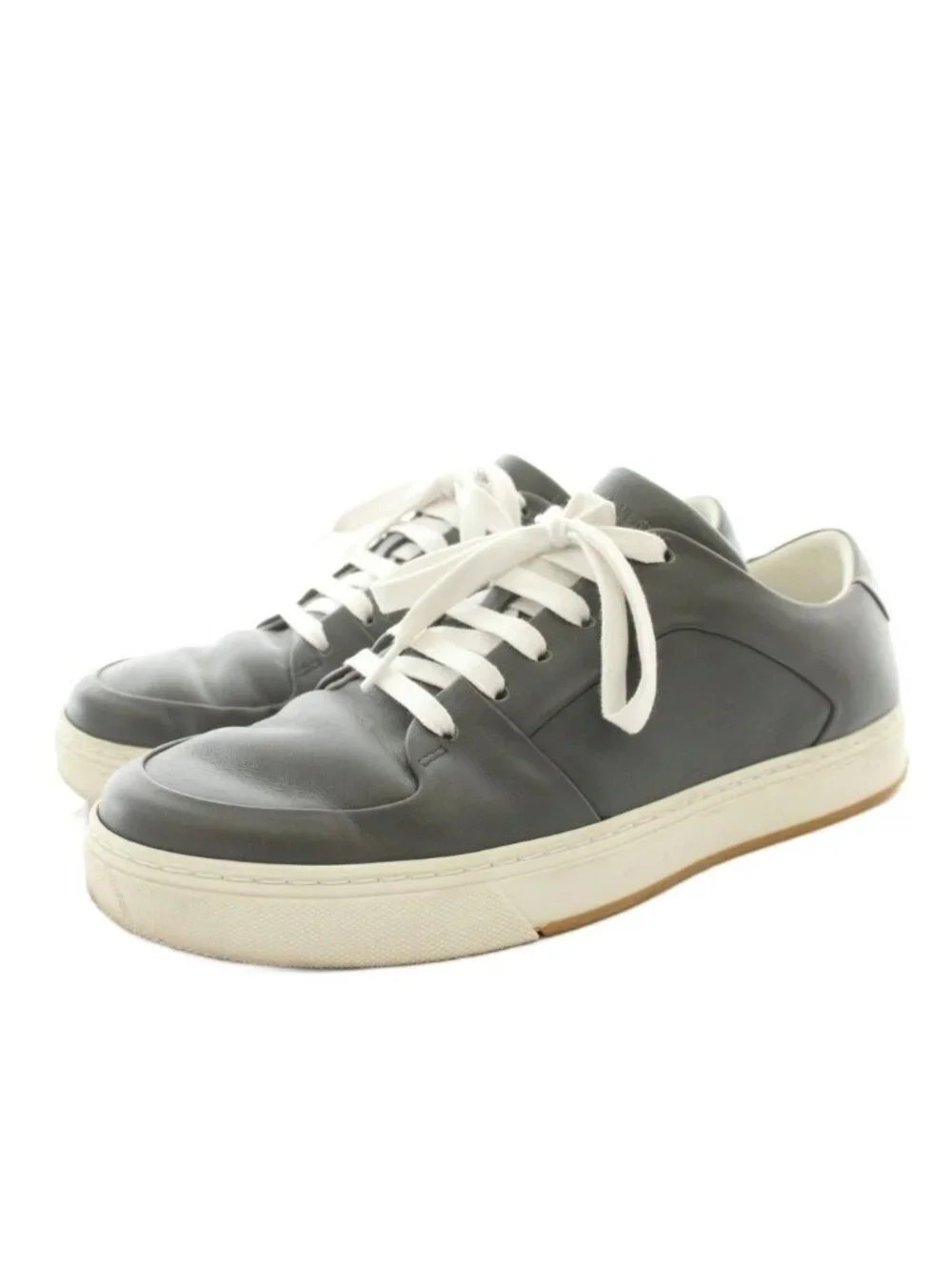 Bottega Veneta Sneakers Low Cut Leather Gray 39